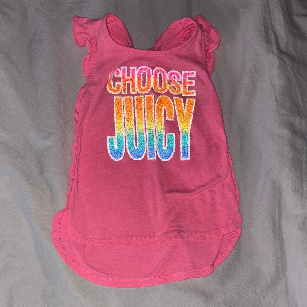 Juicy Couture Rainbow 'Choose Juicy' Kids Tank Top
